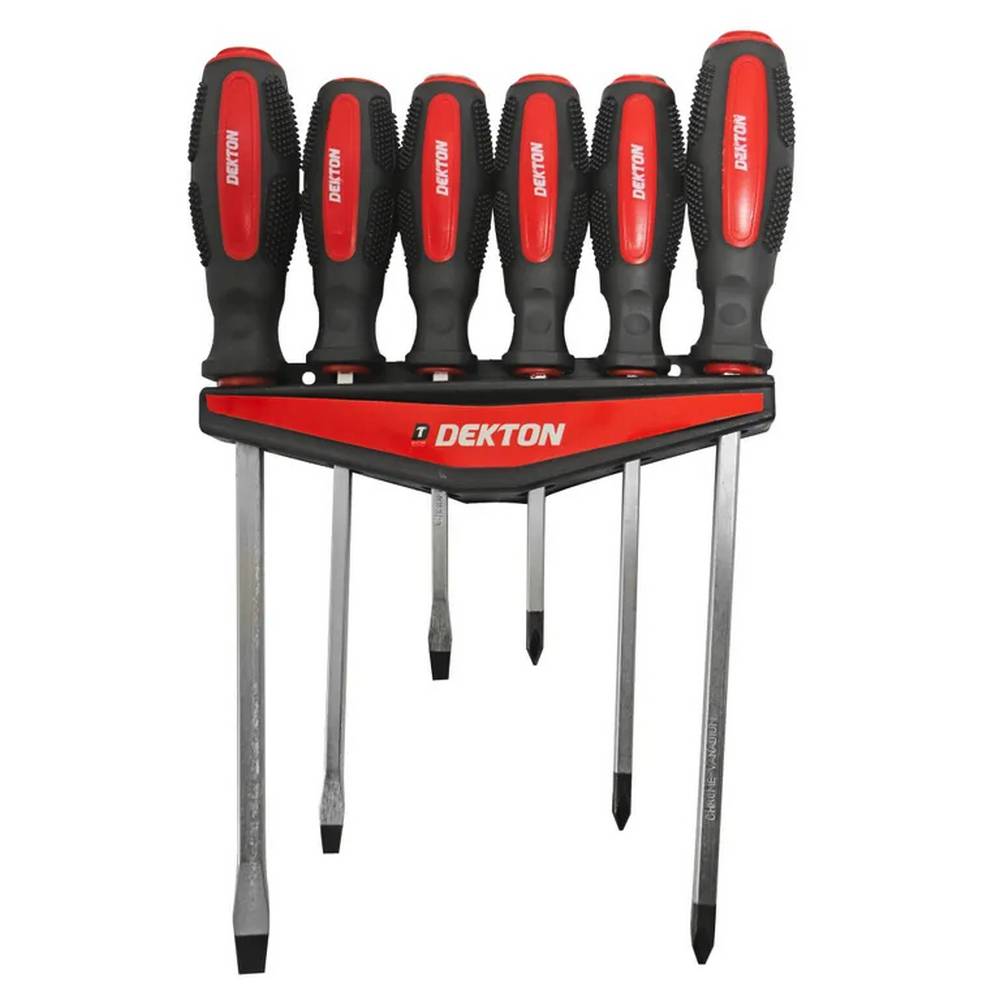 DEKTON 6PC GO THROUGH SCREWDRIVER SET