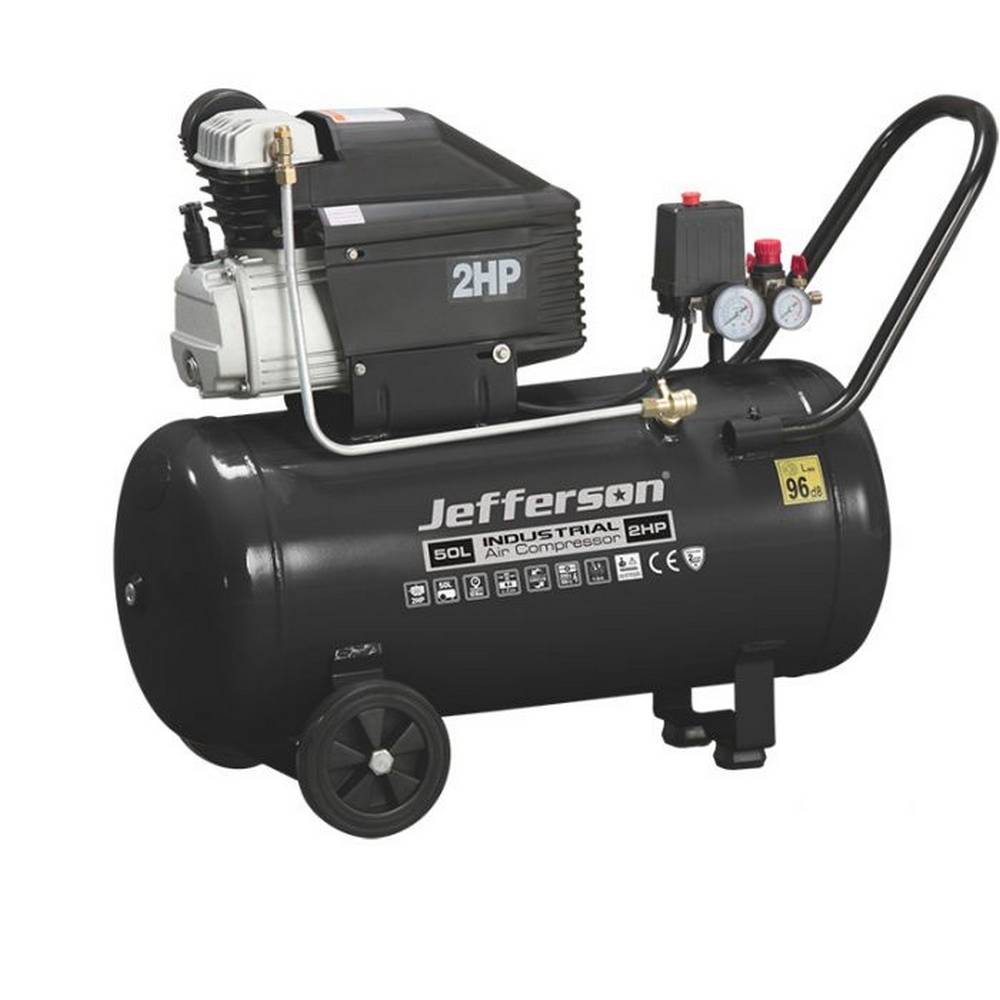 JEFFERSON 50 LITRE 2HP 8 BAR COMPRESSOR (230V) - Watson Hire