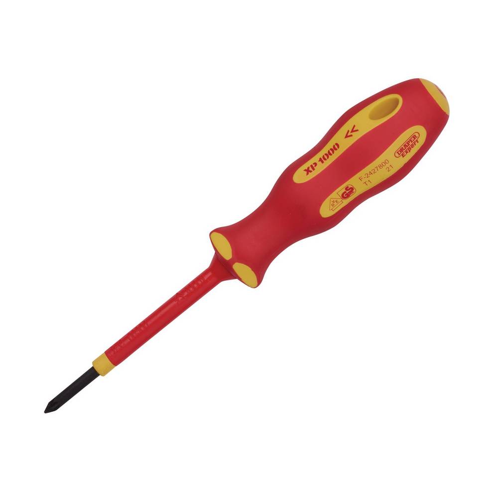 DRAPER XP1000 VDE PZ TYPE SCREWDRIVER, NO.0 X 60MM