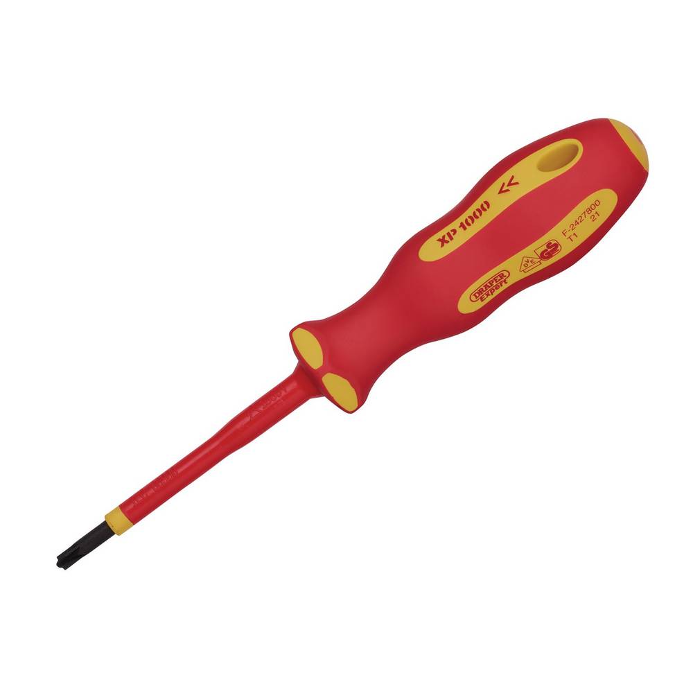 DRAPER XP1000 VDE PZ/SL TYPE SCREWDRIVER, NO.1 X 80MM