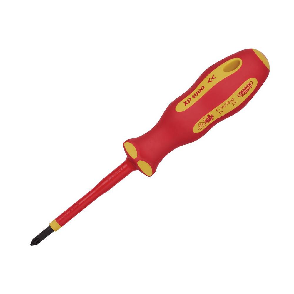 DRAPER XP1000 VDE PZ TYPE SCREWDRIVER, NO.1 X 80MM