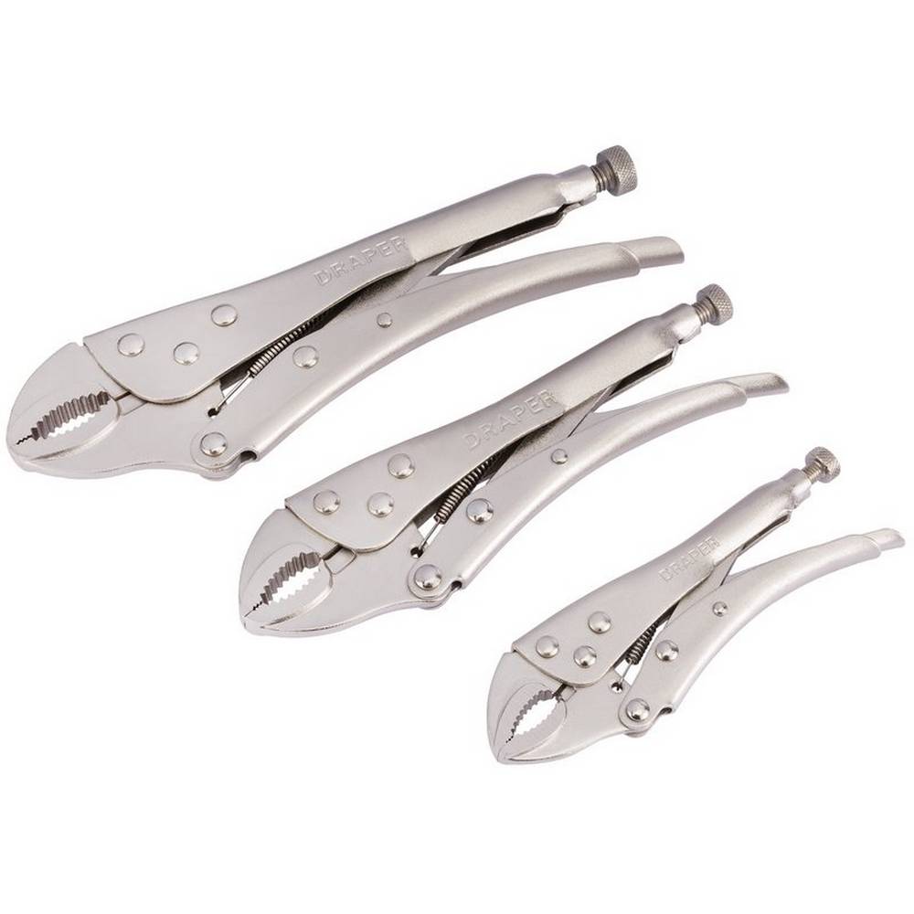 DRAPER SELF GRIP CURVED JAW PLIERS SET (3 PIECE)