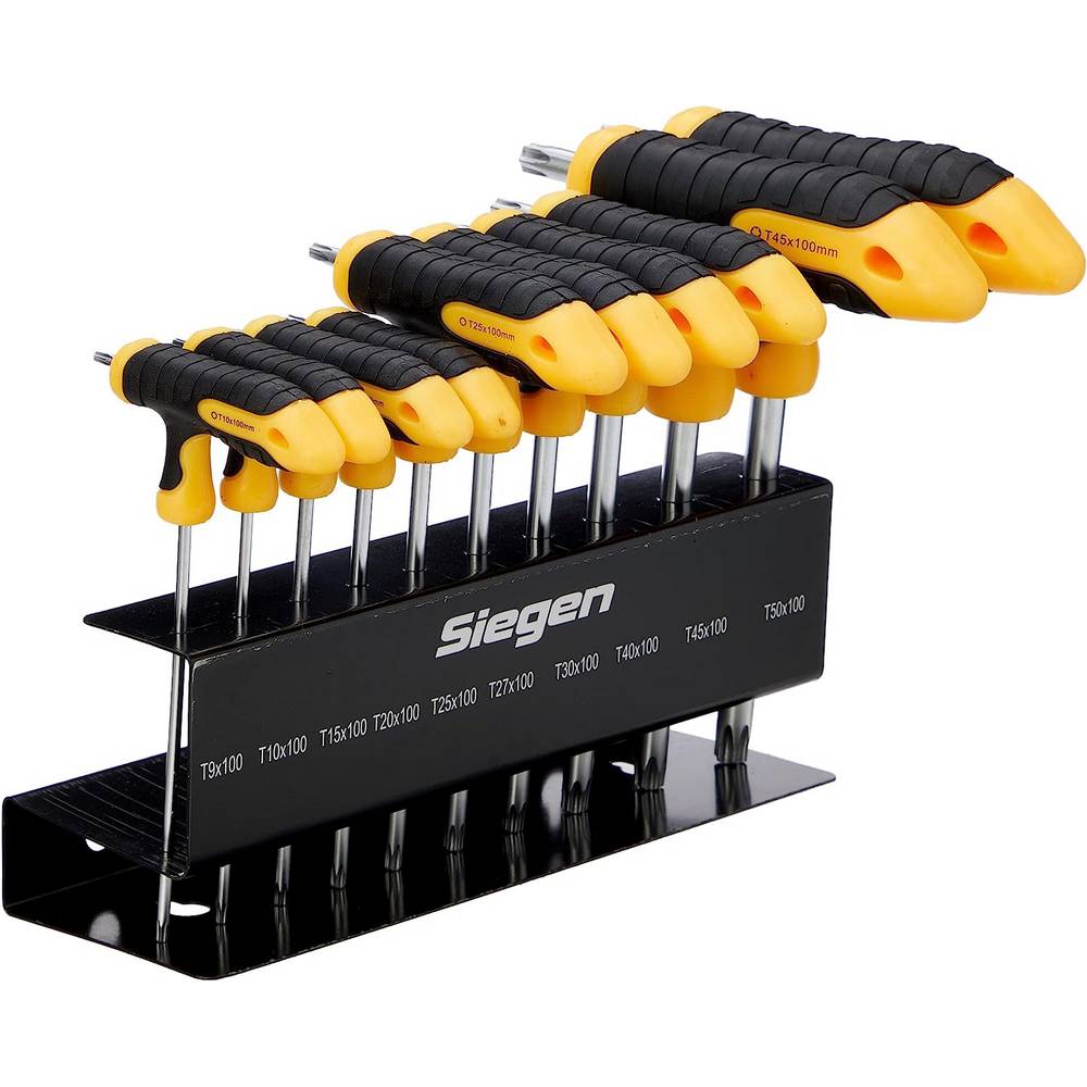 SIEGEN 10PC T-HANDLE TRX-STAR* KEY SET