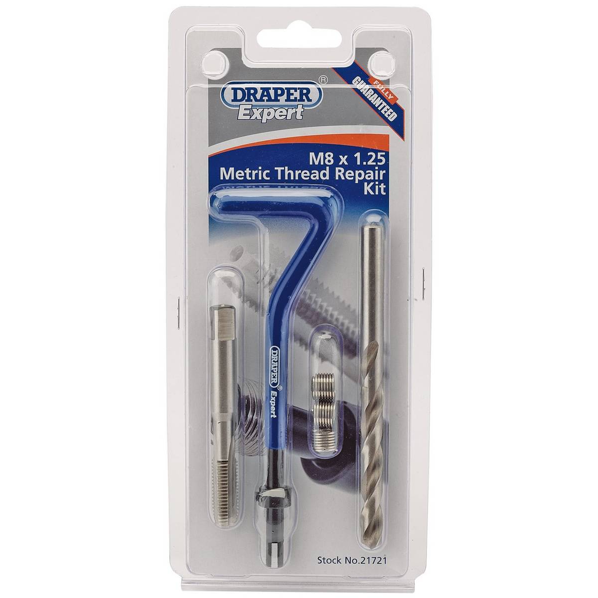 DRAPER METRIC THREAD REPAIR KIT, M8 X 1.25