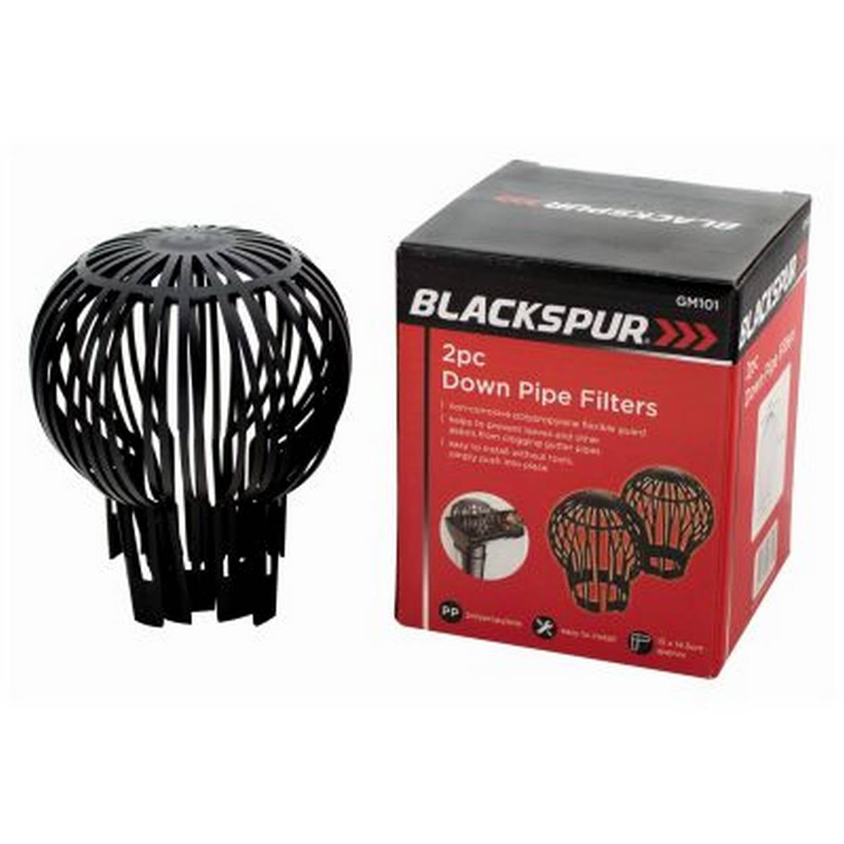 BLACKSPUR 2 PC DOWN PIPE FILTERS BB-GM101