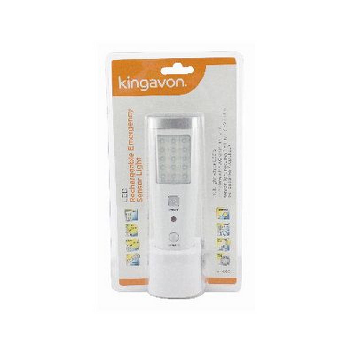 KINGAVON LED RECHARGEABLE EMERGENCY SENSOR LIGHT BB-RT380
