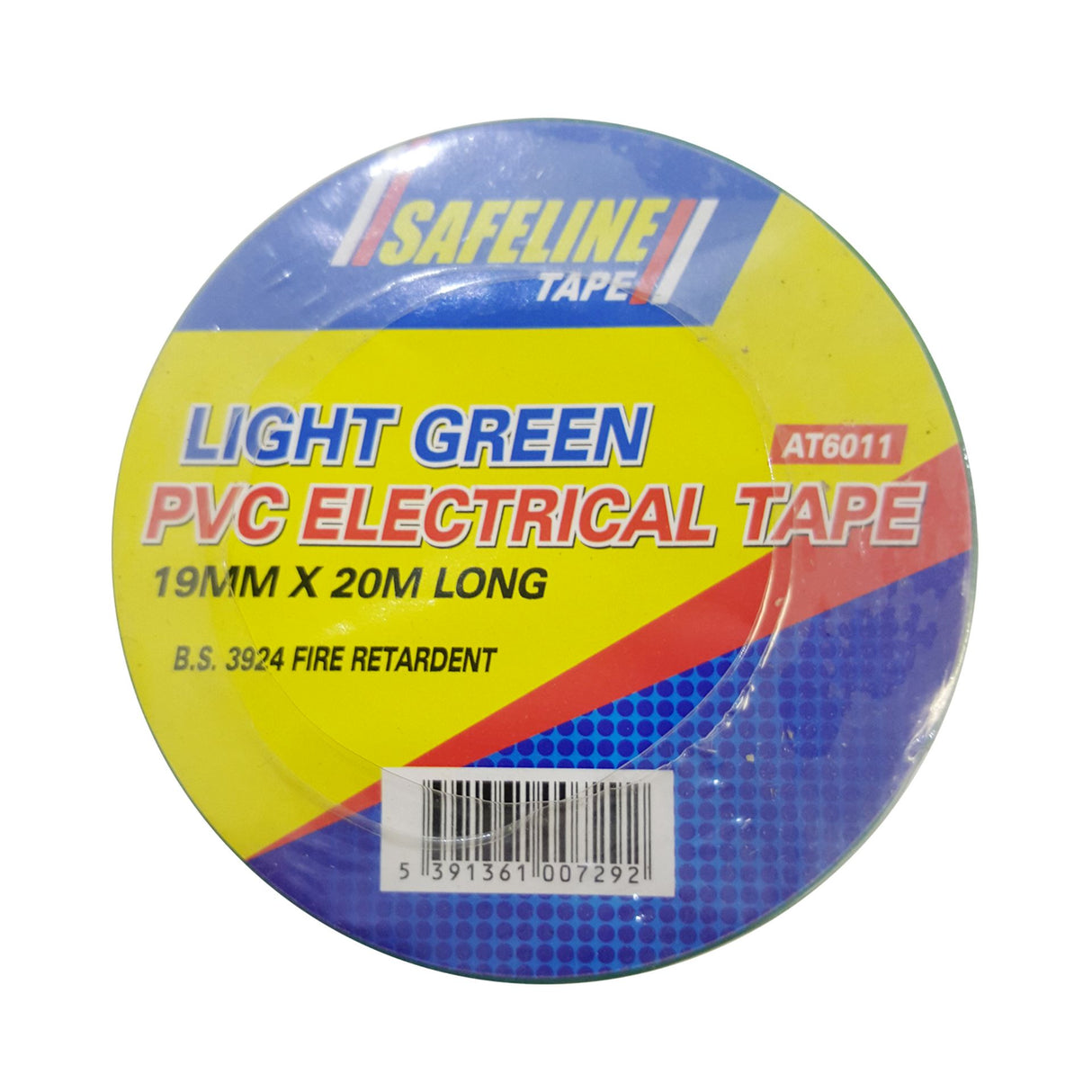 SAFELINE 19MM X 20M PVC ELECTRICAL TAPE LIGHT GREEN