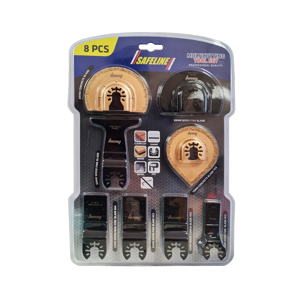 SAFELINE 8PC METAL CUTTING MULTI TOOL SET