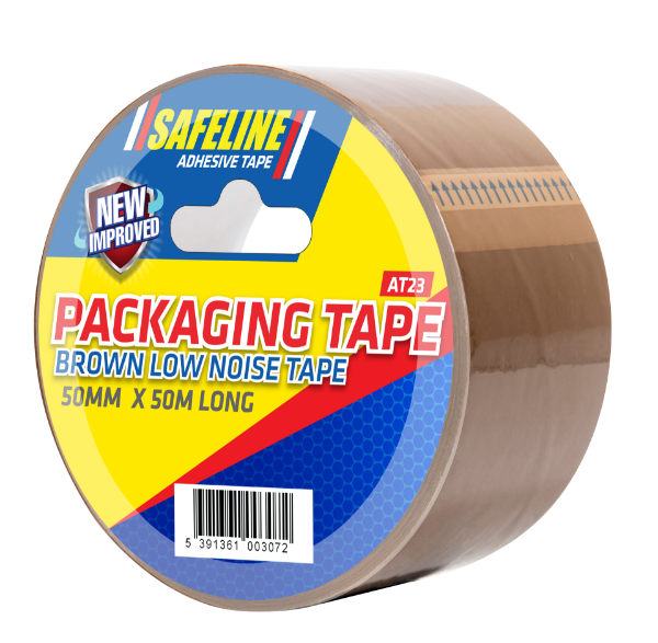 50MM X 50M BROWN LOW NOISE PACKAGING TAPE