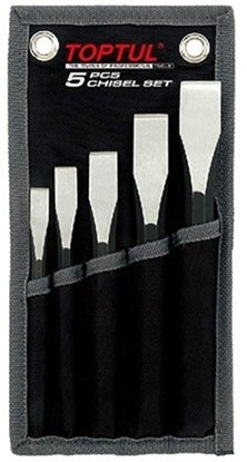 TOPTUL 5PC FLAT CHISEL
