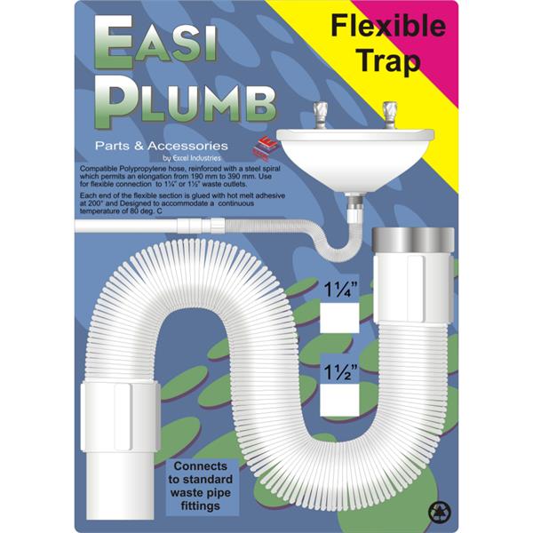 EASY PLUMB 1 1/2" FLEXIBLE TRAP
