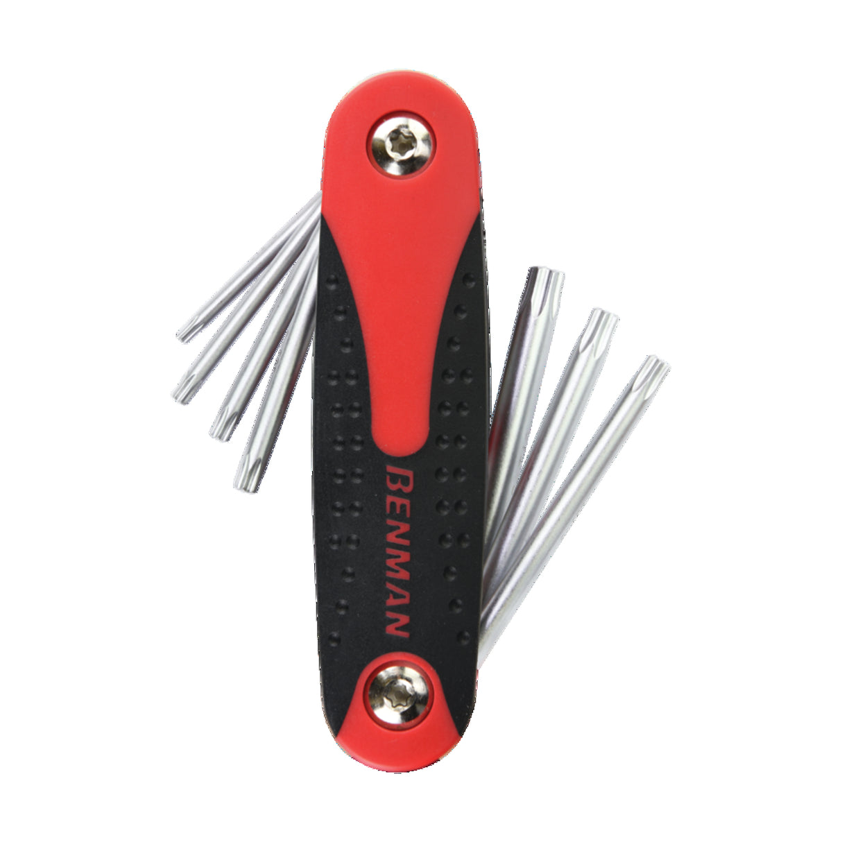 BENMAN FOLDING TORX KEY WRENCH SET 7PCS, SIZE (10-15-20-25-27-30-40)
