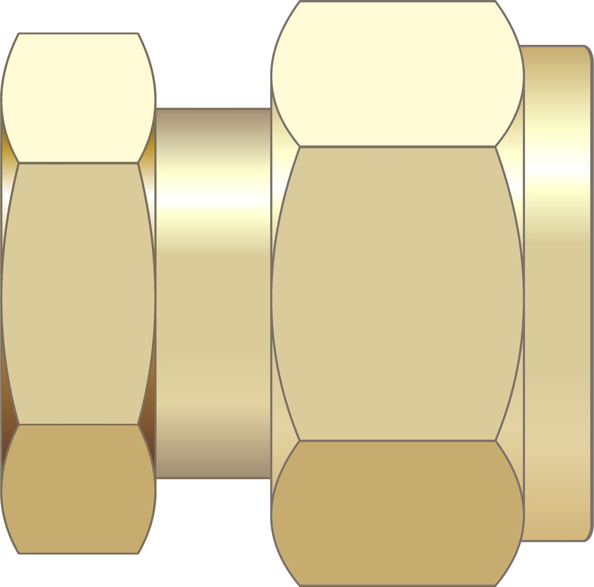 Easy Plumb 1/2" Brass Compression Stop End