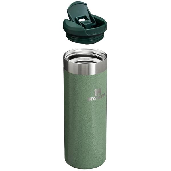 STANLEY AERO LIGHT TRANSIT MUG 0.47L HAMMERTONE GREEN SYCAMORE