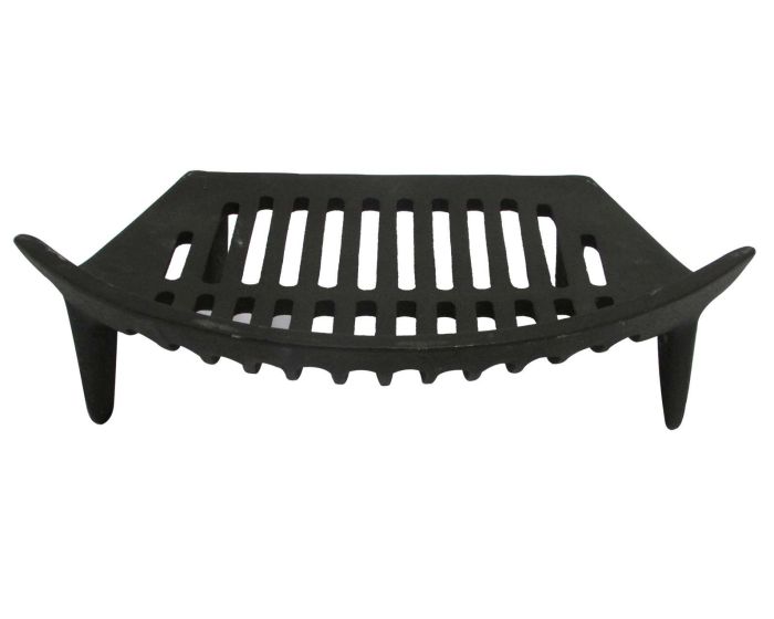 FIRESIDE ESSENTIALS BLACK CAST IRON FIRE GRATE 18"