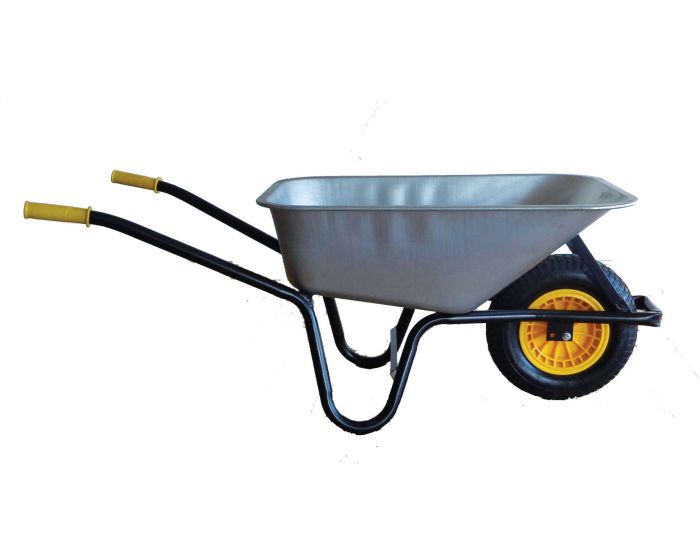90L GALVANISED BUILDERS WHEELBARROW