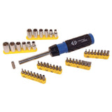 C.K RATCHET SCREWDRIVER SET WITH BITS & SOCKETS