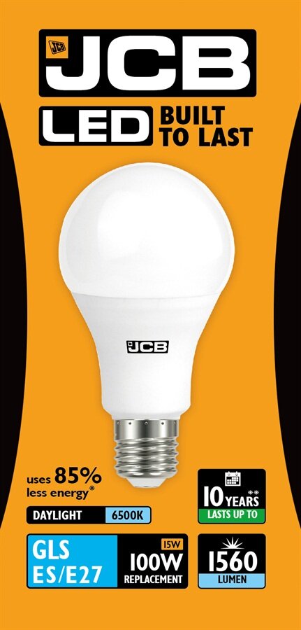JCB 15W (100W) LED E27 GLS LAMP WARM WHITE 1560 LUMEN