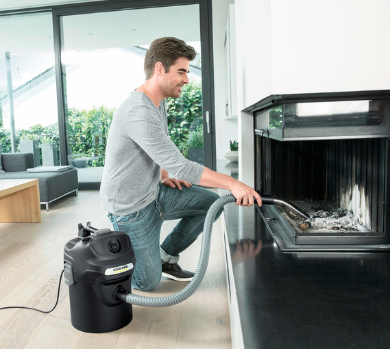 DE VIELLE DOUBLE CHAMBER- 3 FILTER ASH VAC 25LITRE 1200W (BLACK) - Watson Hire