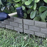 GREENBLADE 4PC GREY BRICK EFFECT GARDEN EDGING