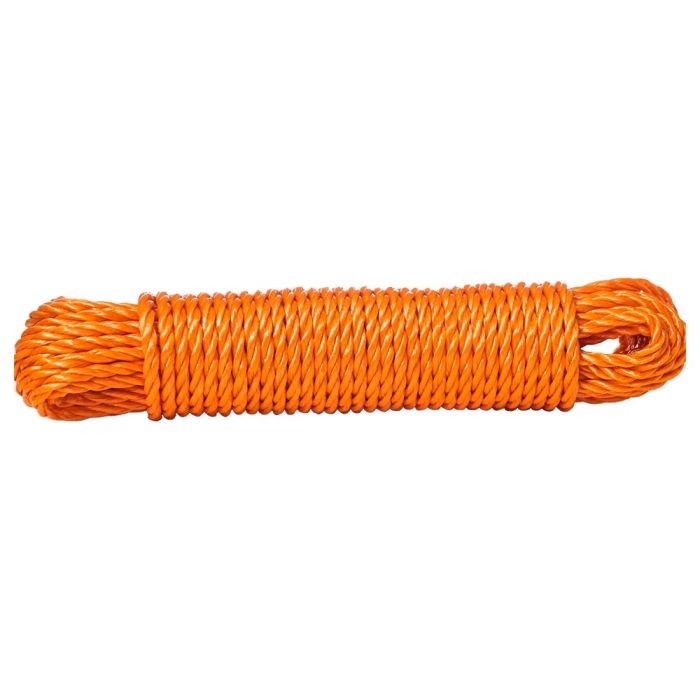DE VIELLE POLY ROPE CLOTHES LINE ORANGE 5MM 15M