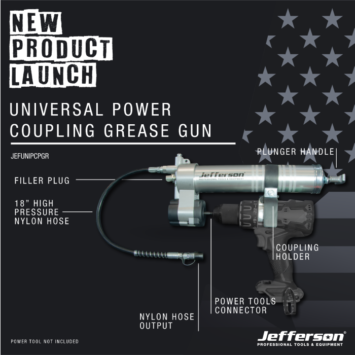 JEFFERSON UNIVERSAL POWER COUPLING GREASE GUN - Watson Hire