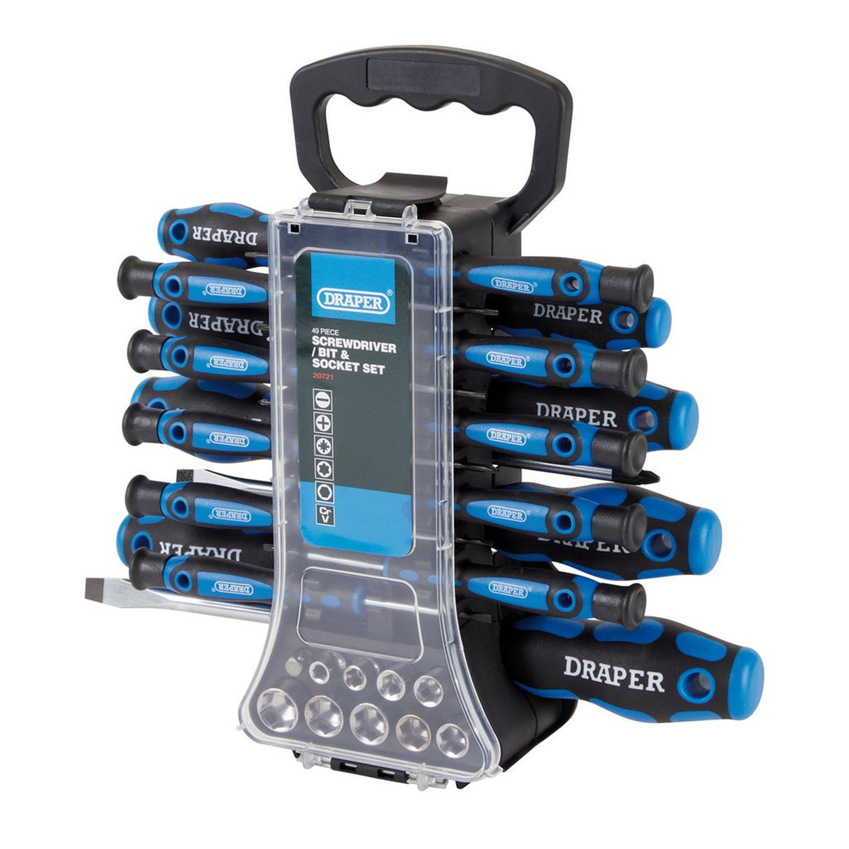 DRAPER SCREWDRIVER, SOCKET AND BIT SET (49 PIECE)