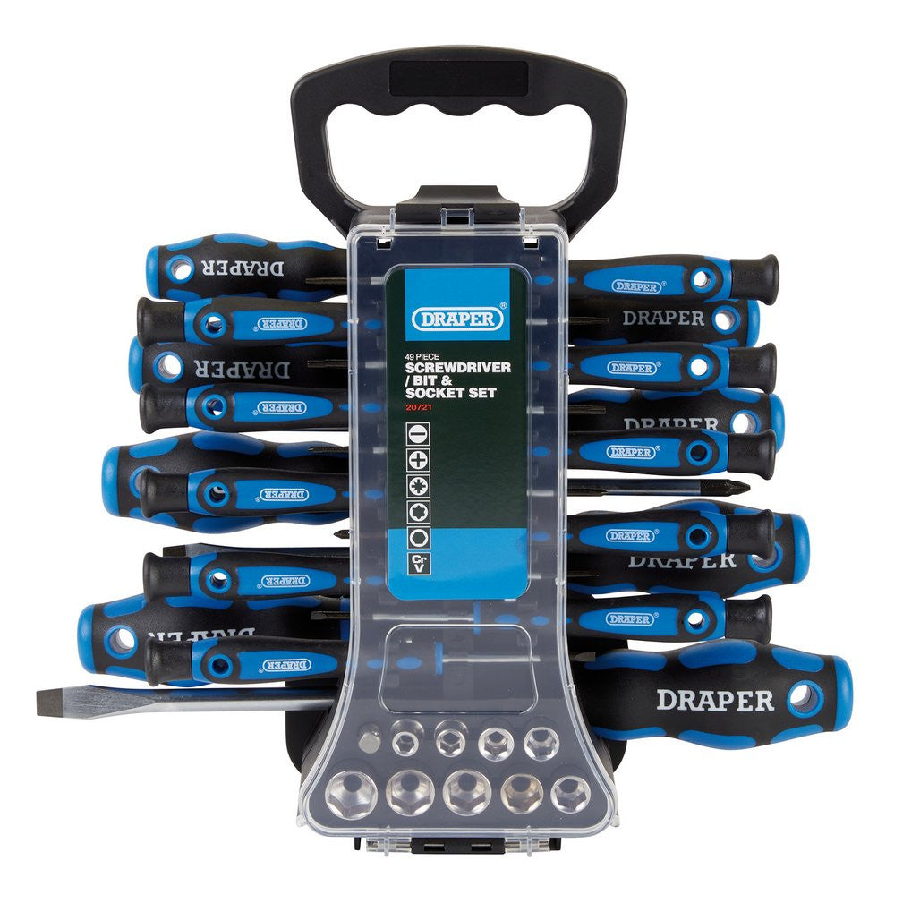 DRAPER SCREWDRIVER, SOCKET AND BIT SET (49 PIECE) - Watson Hire