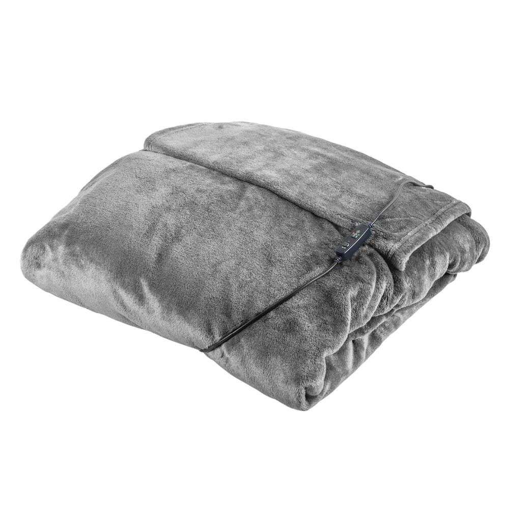 HOME COLLECTION LUXURY HEATED THROW BLANKET 160X130CM 120W