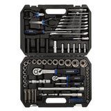 DRAPER HI-TORQ® METRIC SOCKET SET, 1/4" & 1/2" SQ. DR. (83 PIECE)