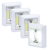 LITEZALL 4PK COB LED CORDLESS MINI LIGHT SWITCH