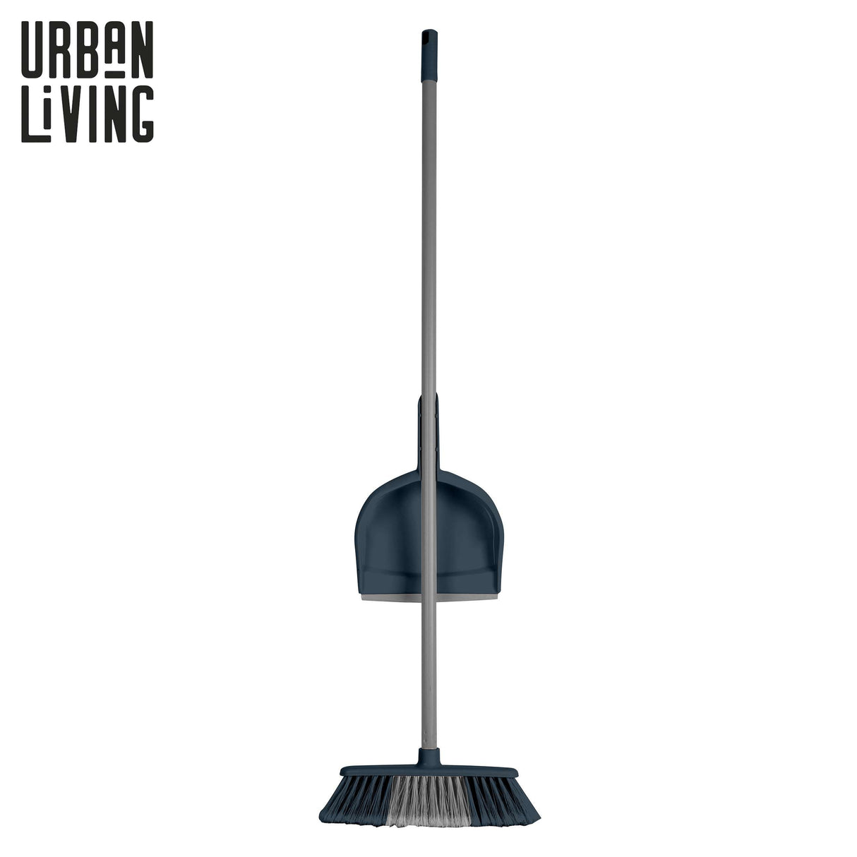 SWEEPING BRUSH AND MATCHING DUSTPAN MIDNIGHT BLUE