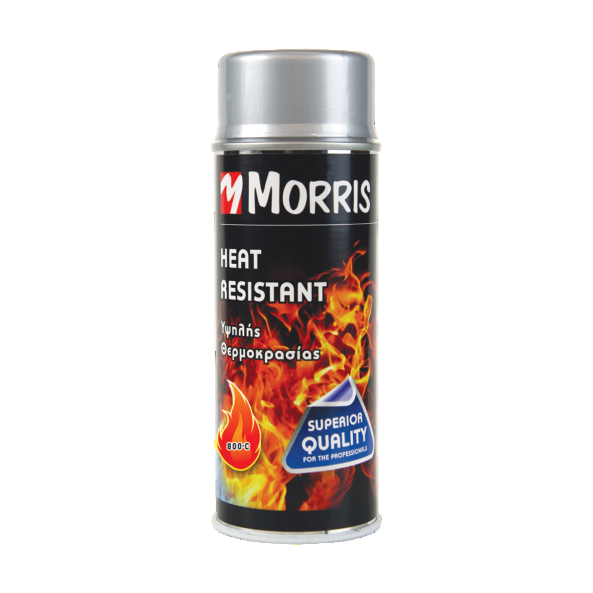 COLOR SPRAY, HEAT RESISTANT LACQUER GREY, MORRIS 400 ml