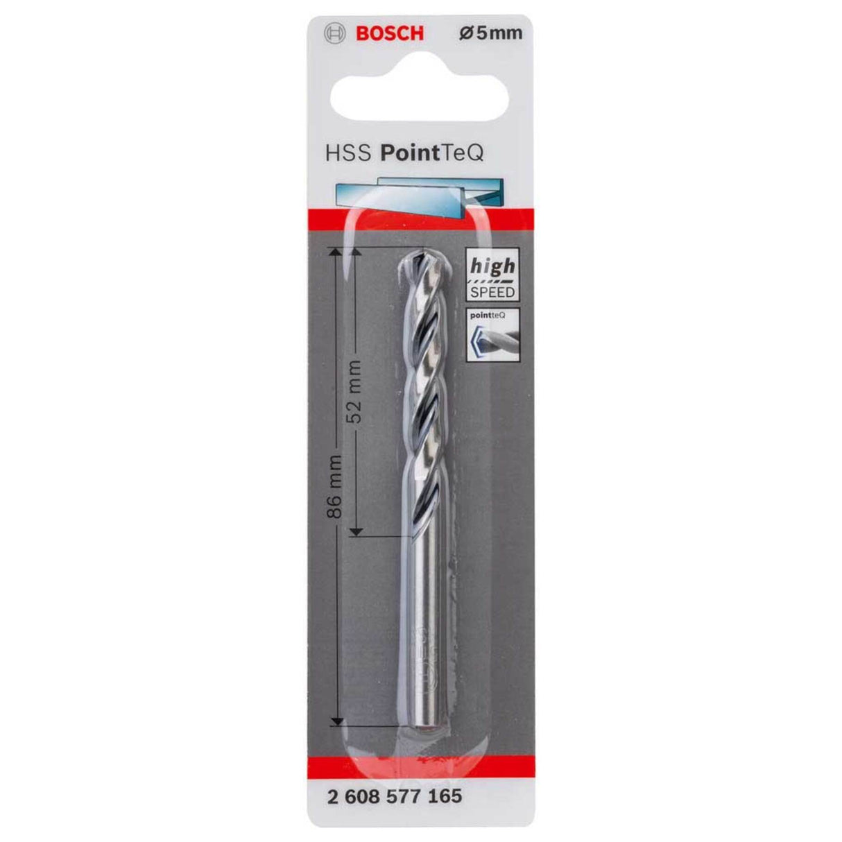 BOSCH HSS POINTTEQ DRILL BIT 5MM