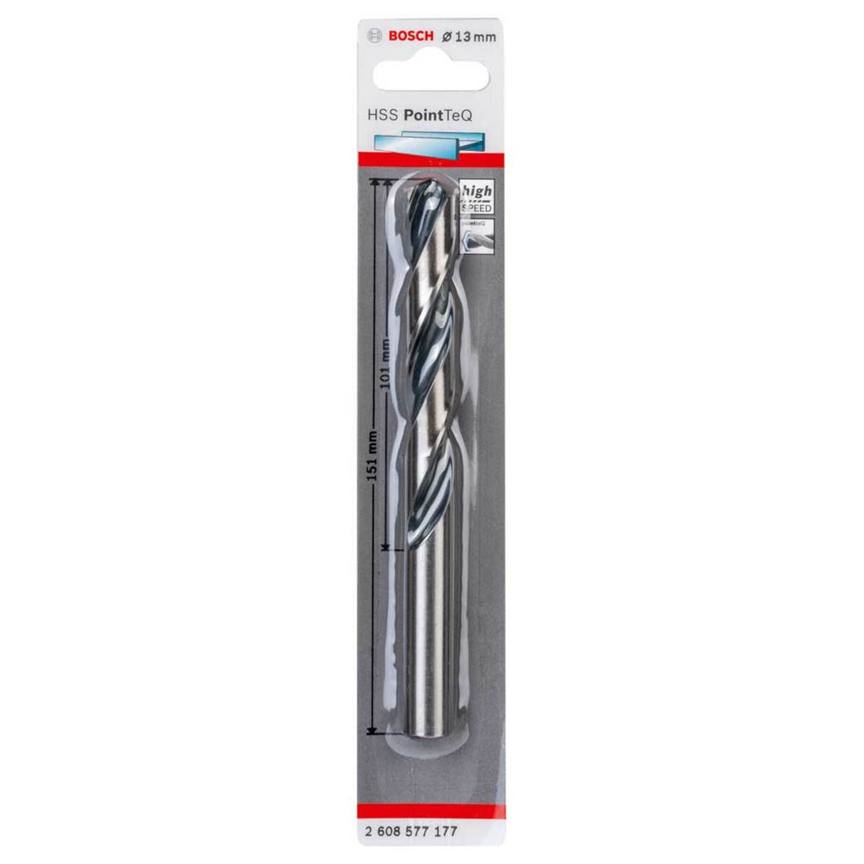 BOSCH HSS POINTTEQ DRILL BIT 13 X 151MM HSS-R