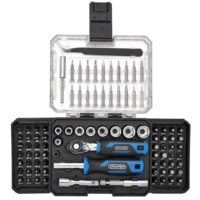 DRAPER RATCHET AND SCREWDRIVER BIT SET (92 PIECE)