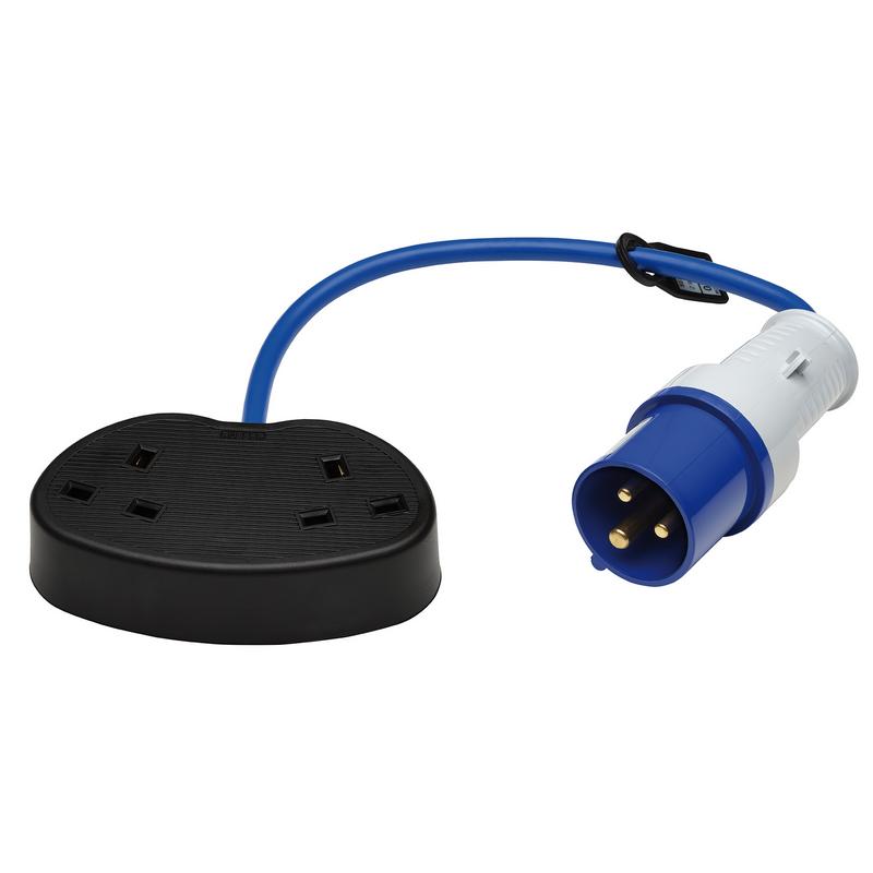 DEFENDER E85302 230V FLY LEAD CONVERTER, 16A - 2 X 13A