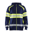 BLAKLADER HI-VIS HOODIE NAVY BLUE/HI-VIS YELLOW - Watson Hire