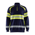 BLAKLADER HI-VIS SWEATER NAVY BLUE/HI-VIS YELLOW - Watson Hire