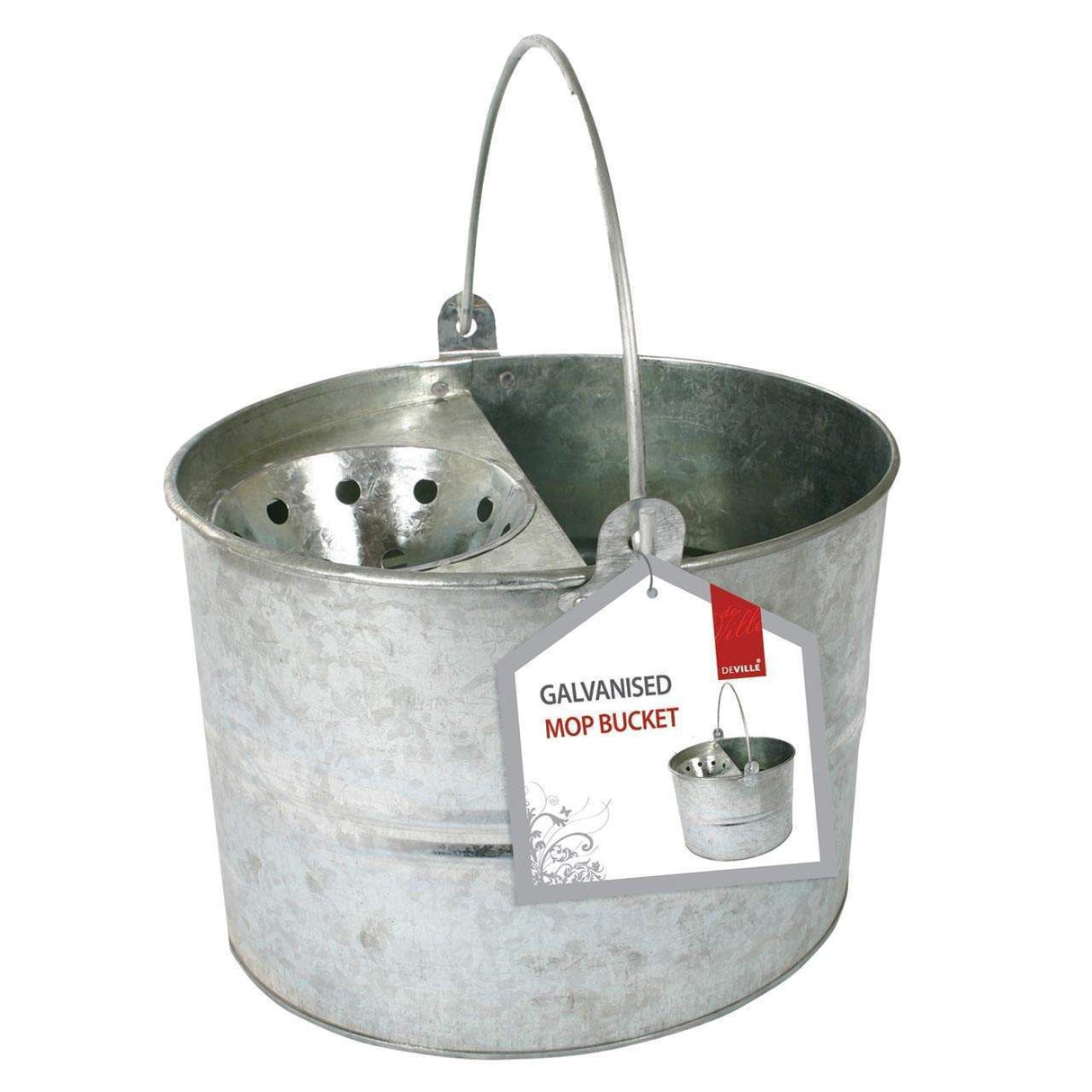 GALVANISED MOP BUCKET 45LB