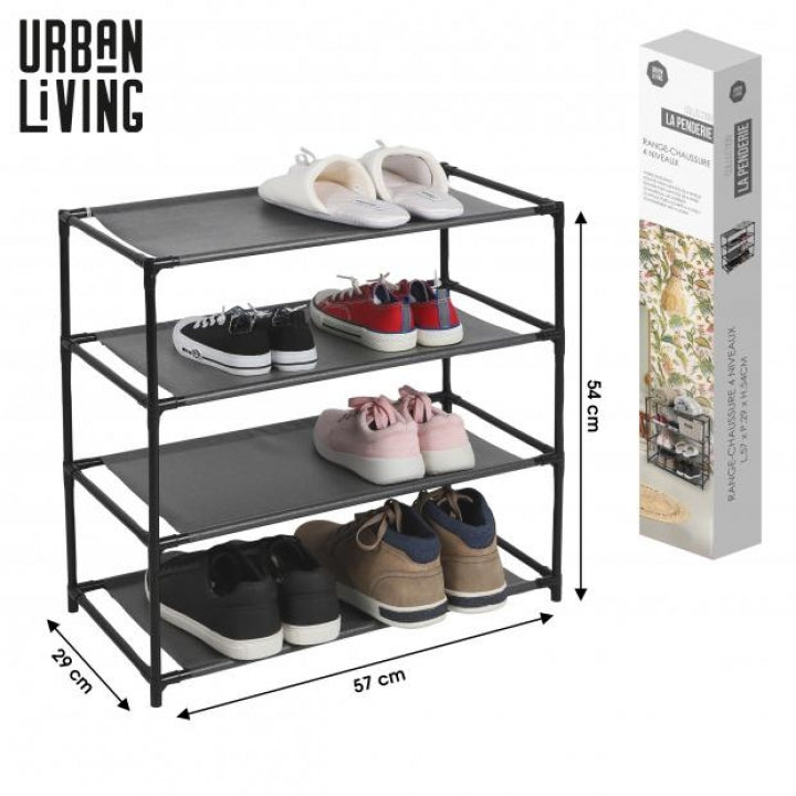 LA CENDERIE  4 TIER SHOE RACK 57X29X54CM