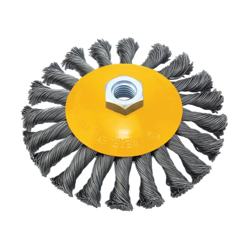 ROUP TWISTED WIRE CONICAL WHEEL S0.50MM 100MM X M14