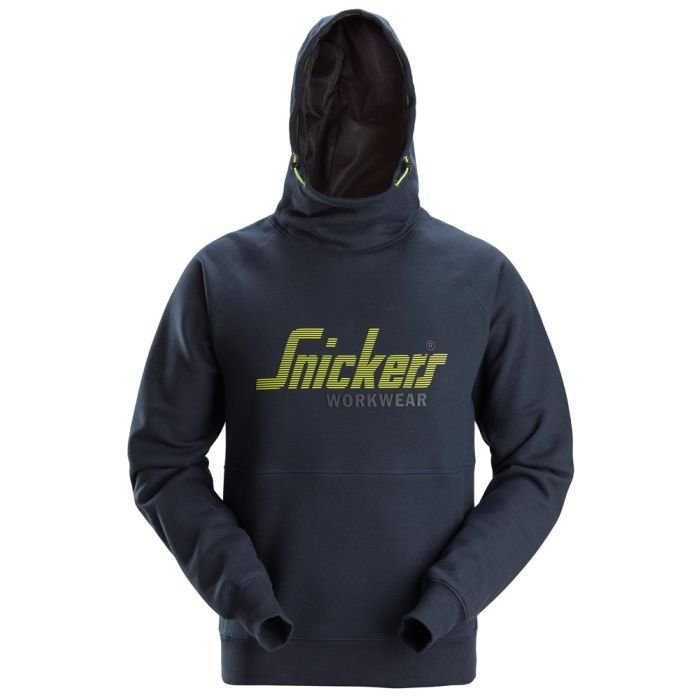SNICKERS 2845 LOGO HOODIE - NAVY - LARGE - Watson Hire