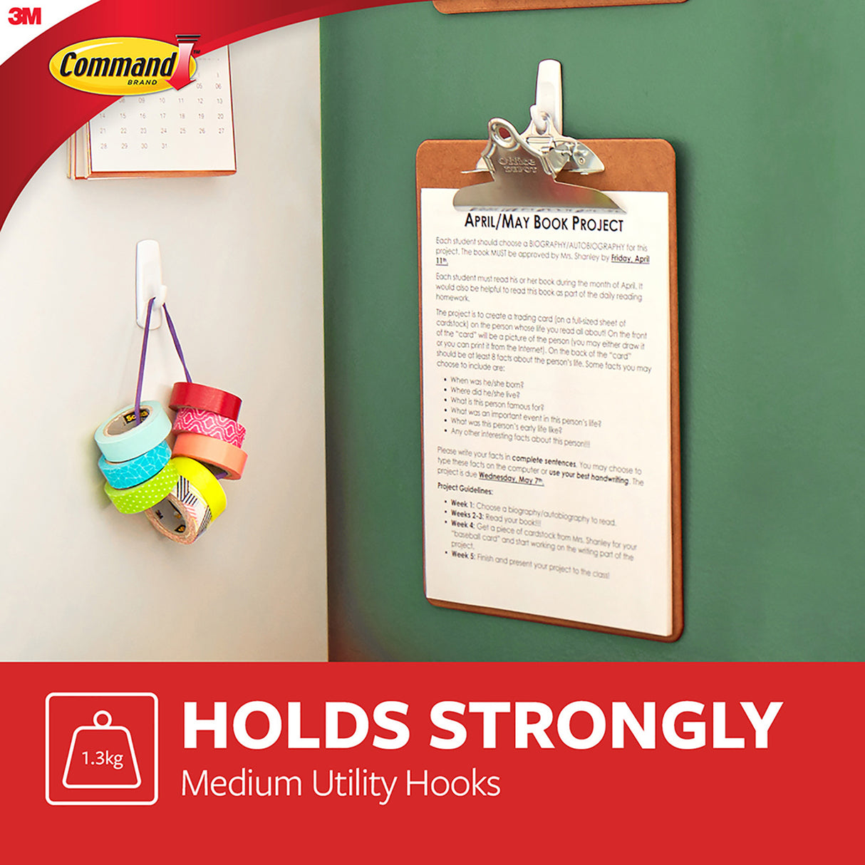 3M Medium Command Hooks Value