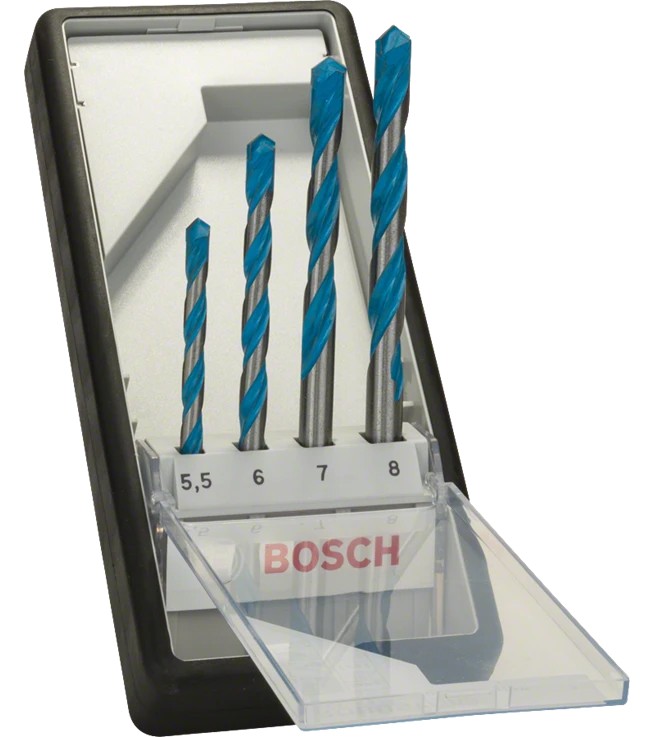 BOSCH 4 PIECE CYL-9 MULTI-CONSTRUCTION DRILL BIT SET