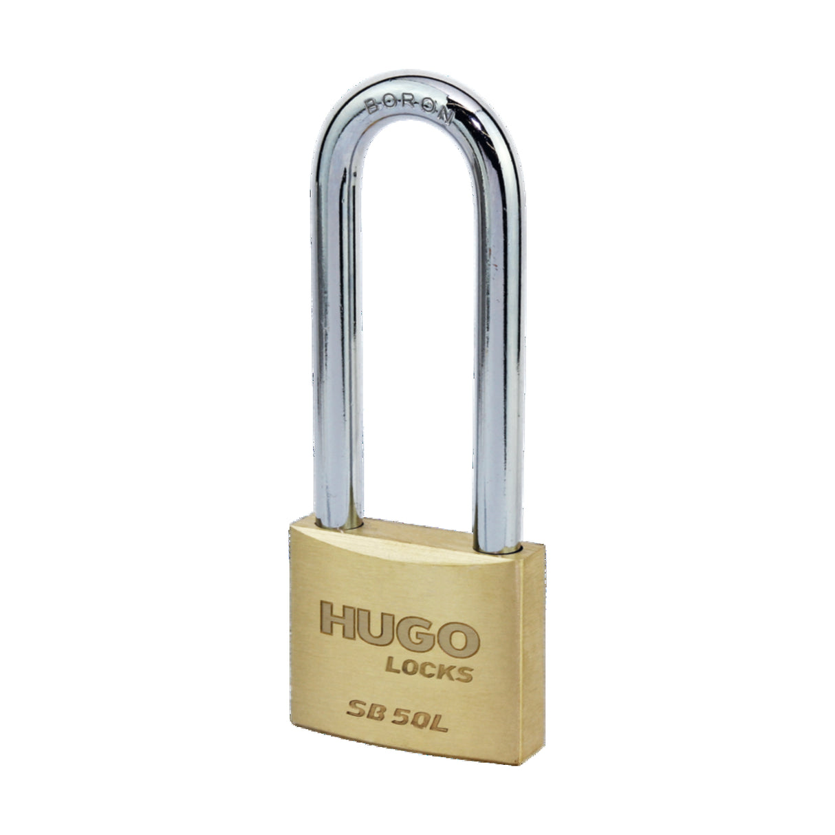 BRASS PADLOCK HUGO LONG NECK SB40L 2 KEYS