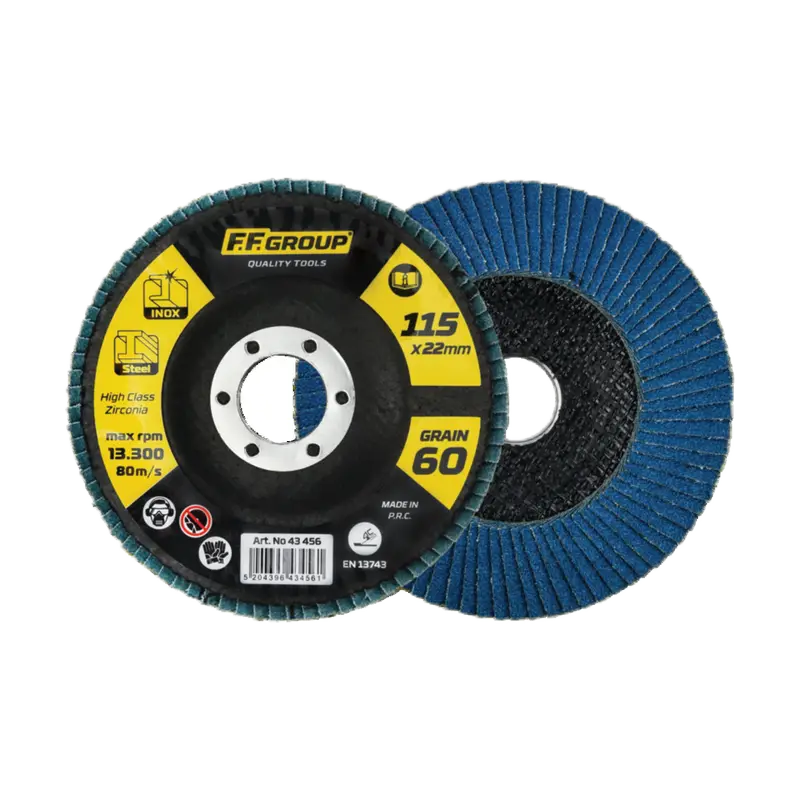 FF GROUP ABRASIVE FLAP DISC 115 X 40 GRAIN