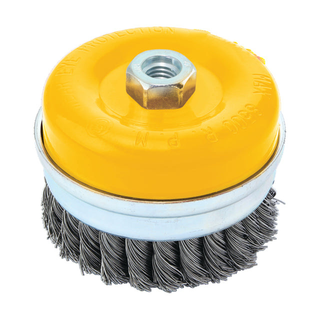 FF GROUP TWISTED WIRE CUP BRUSH S0.50MM 115MM X M14 - Watson Hire
