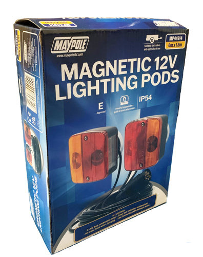 MAYPOLE MAGNETIC TRAILER LIGHTS 6M X1.8M