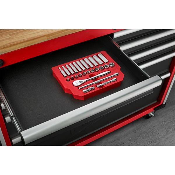 MILWAUKEE 1/4'' DRIVE 28PC RATCHET & SOCKET SET - METRIC